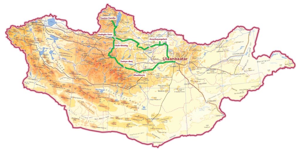 Reise nach Rentier Nomaden