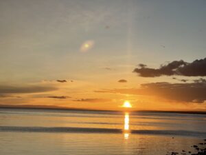 Abends am See